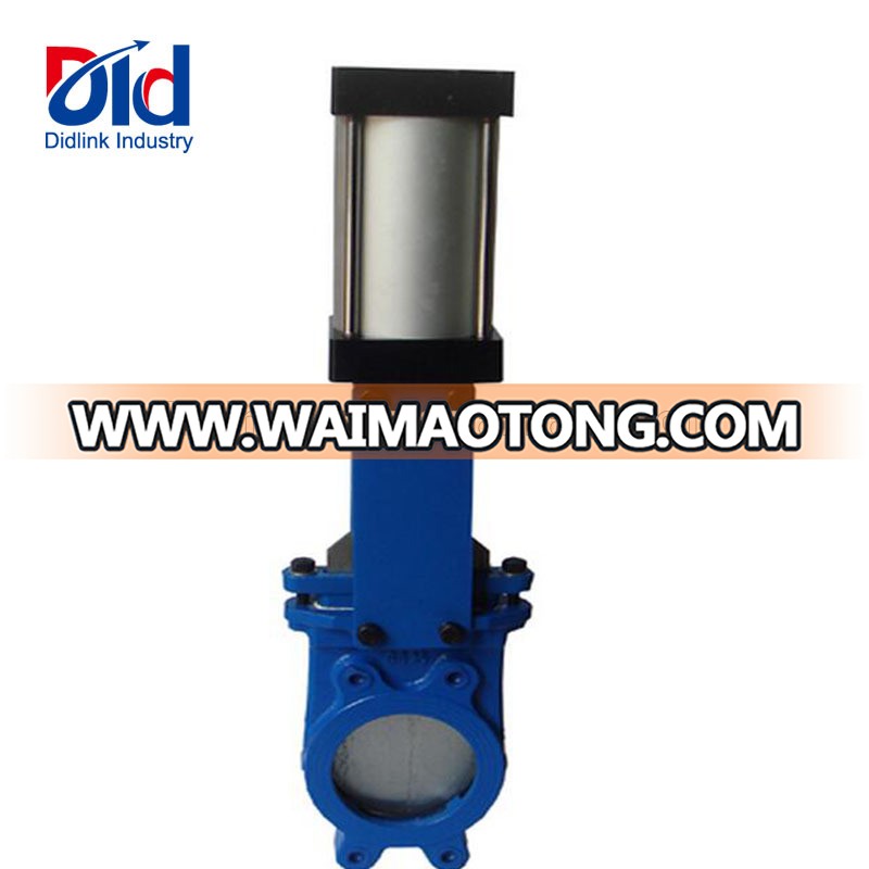 Pneumatic Actuated Baker 3 Stainless Steel Ss Ductile Iron 5 Inch Knife Gate Valve Wafer Type